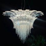 D0087 Dutti LED Crystal Flower Modern Chandelier for dining room, Ballroom, Jewelry Store, Lobby