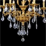 DB002 DUTTI LED Bronze Chandelier luxury crystal for living room lobby villa bedroom restaurant French style custom 6 8 10 14 light+5 head