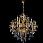 DB002 DUTTI LED Bronze Chandelier luxury crystal for living room lobby villa bedroom restaurant French style custom 6 8 10 14 light+5 head