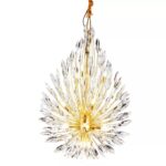 DB005 DUTTI LED Brass Chandelier modern crystal luxury for lobby villa living room restaurant entryway hallway hotel 8 10 12 18 light