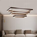 Dutti D0006 LED chandelier restaurant creative postmodern atmospheric living room chandelier minimalist bedroom lamp hall rectangular office double medium 80 60CM